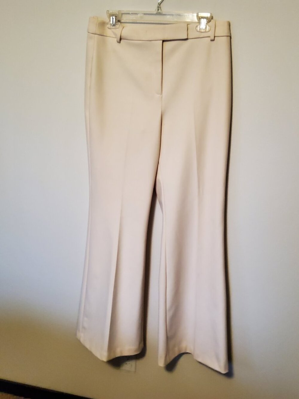 Mango MNG Flared off white Women's Dress Pants size 8